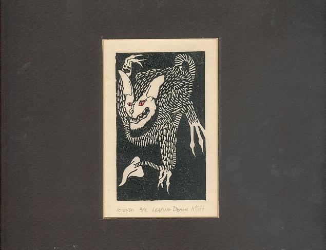 Direct scan of Leaping Demon at 75 dpi
